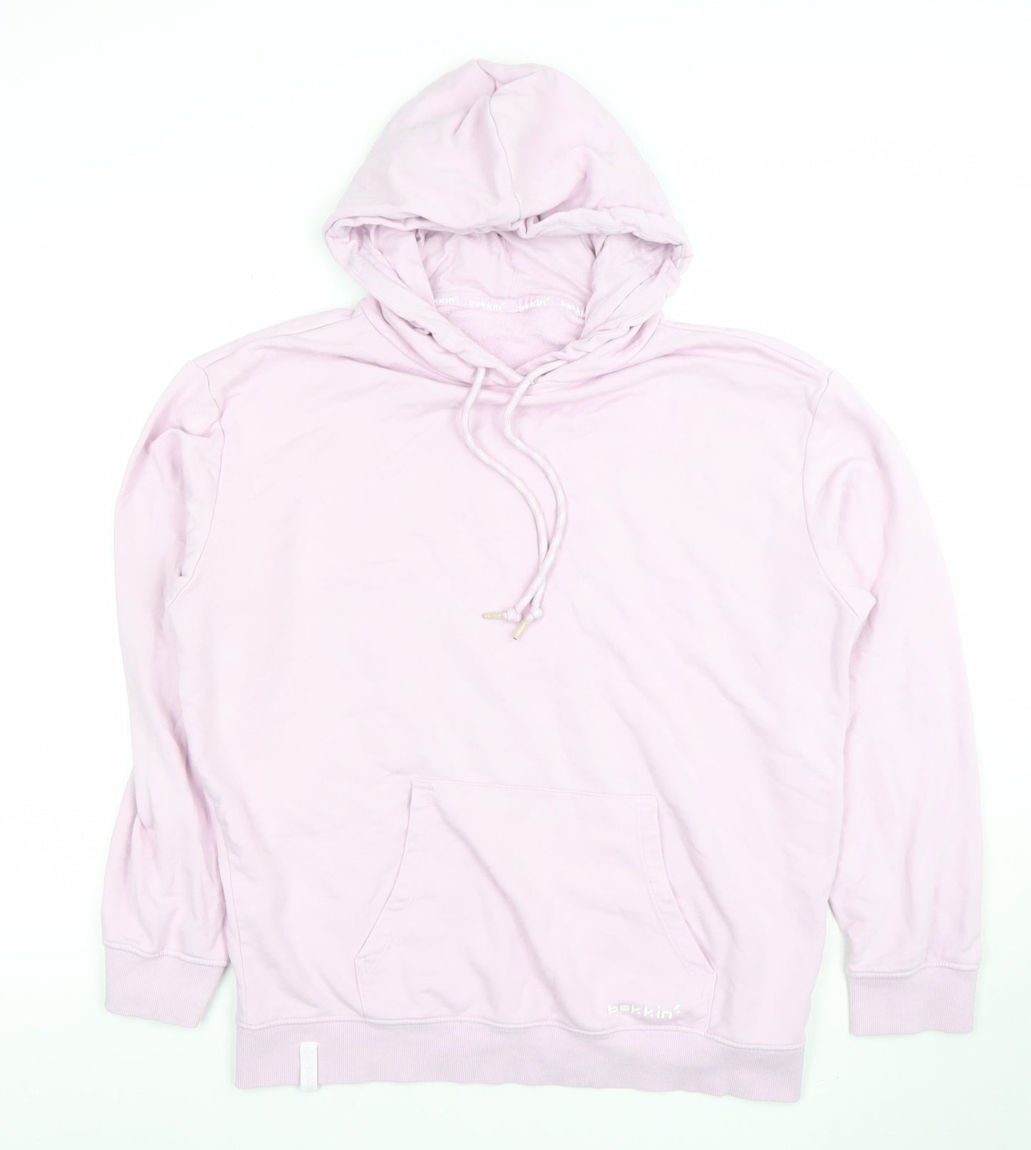 Womens UK Size M Bekkin Pink Pullover Hoodie