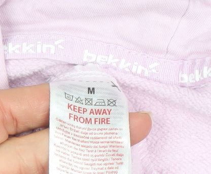 Womens UK Size M Bekkin Pink Pullover Hoodie