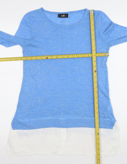 Womens UK Size S Wallis Blue Pullover Jumper