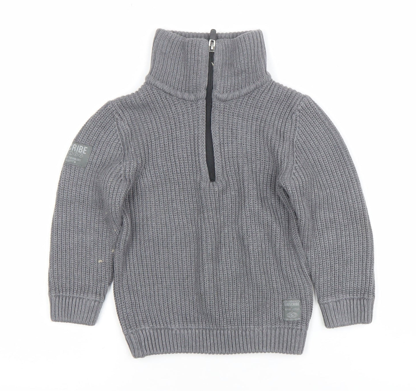 Boys UK Size 3 Years NEXT Grey Pullover Jumper