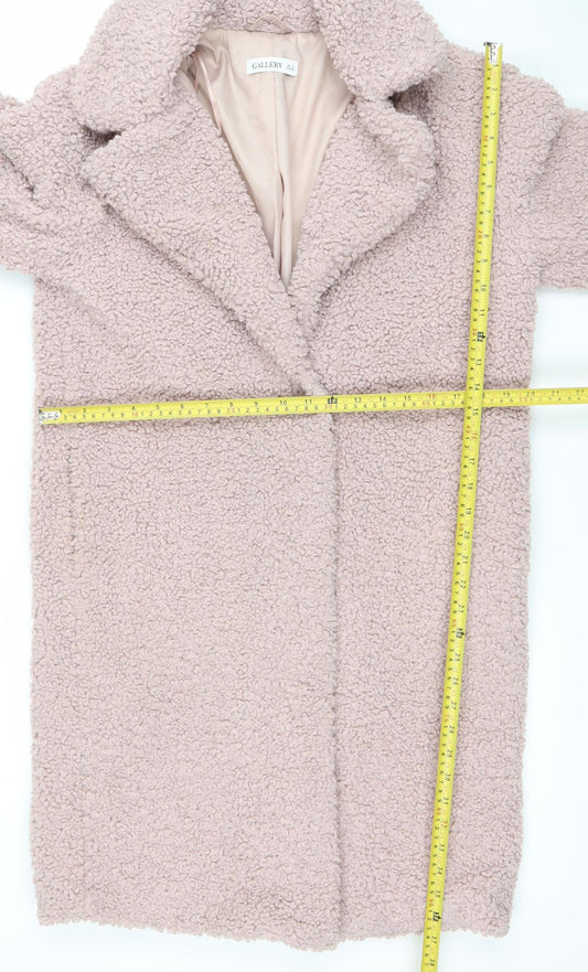 Womens UK Size 8 Gallery Pink Overcoat