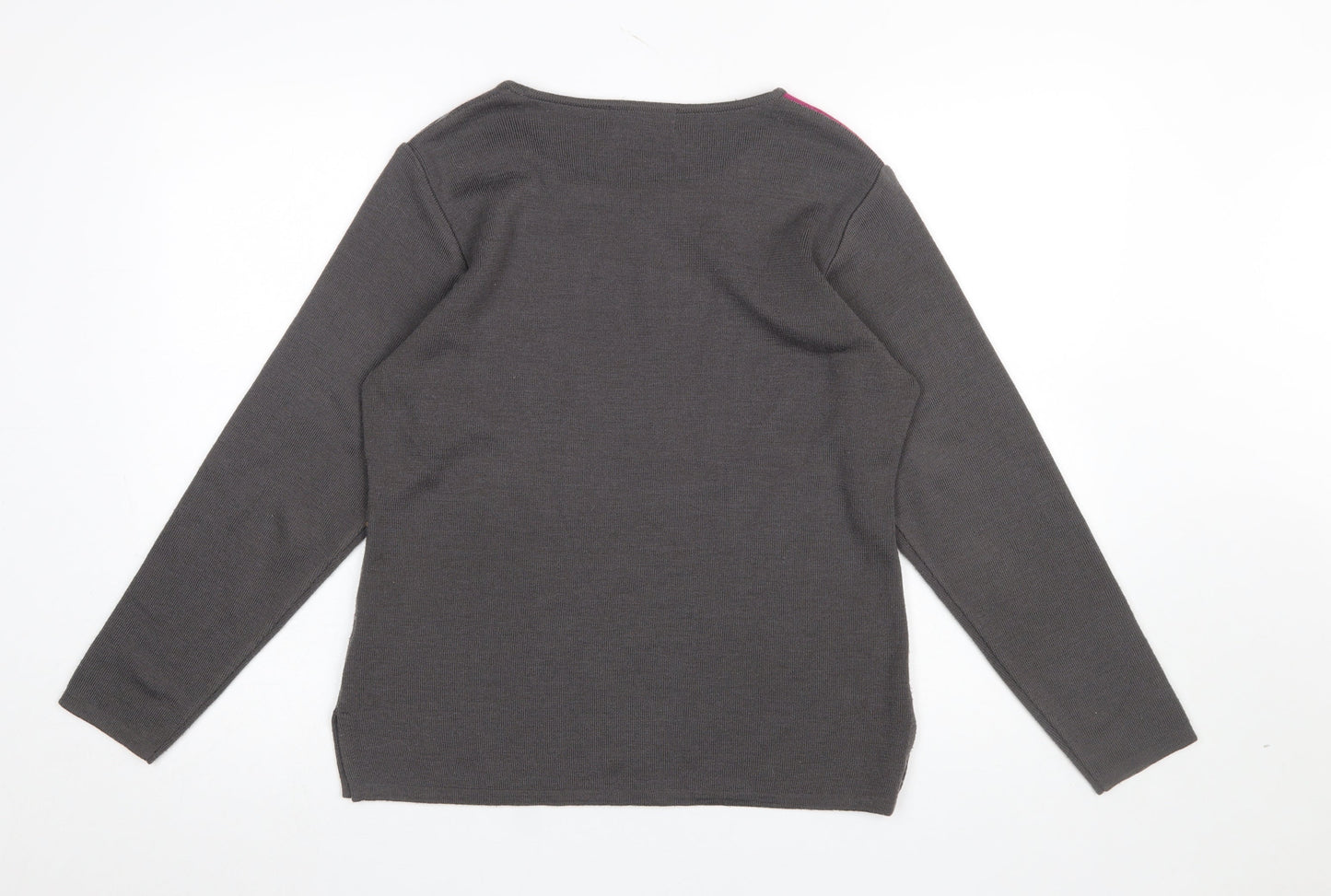 Womens UK Size 12 Tempo Reale Grey Pullover Jumper