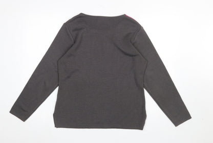 Womens UK Size 12 Tempo Reale Grey Pullover Jumper