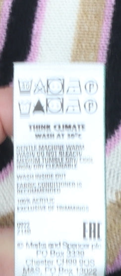 Womens UK Size S Marks and Spencer Multicoloured Pullover Jumper