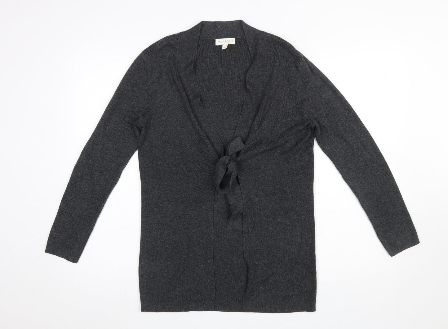 Womens UK Size S Monsoon Grey Cardigan Jumper