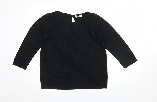 Womens UK Size 14 Marks and Spencer Black Pullover Jumper