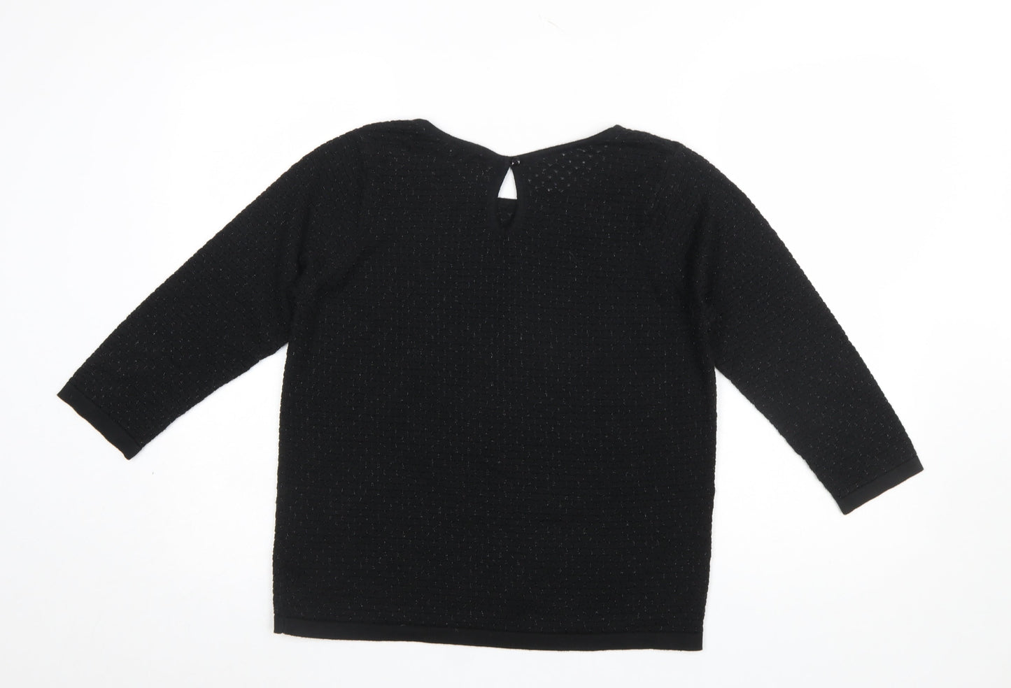 Womens UK Size 14 Marks and Spencer Black Pullover Jumper