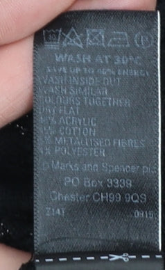 Womens UK Size 14 Marks and Spencer Black Pullover Jumper