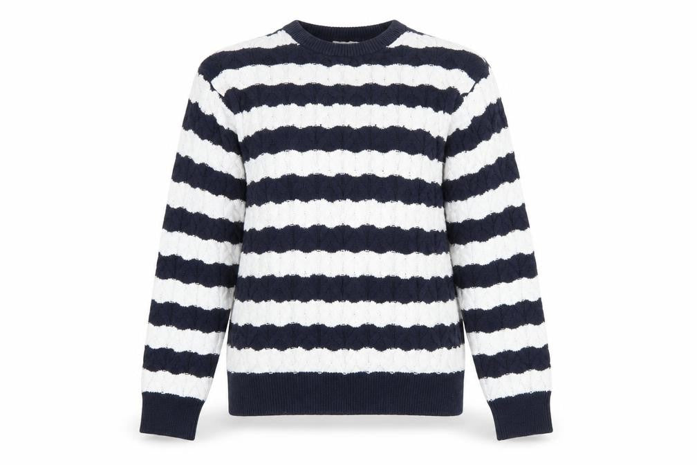 Womens UK Size M Cotton Traders Blue Pullover Jumper