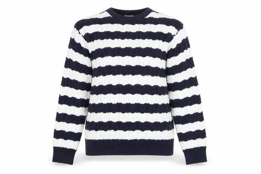 Womens UK Size M Cotton Traders Blue Pullover Jumper