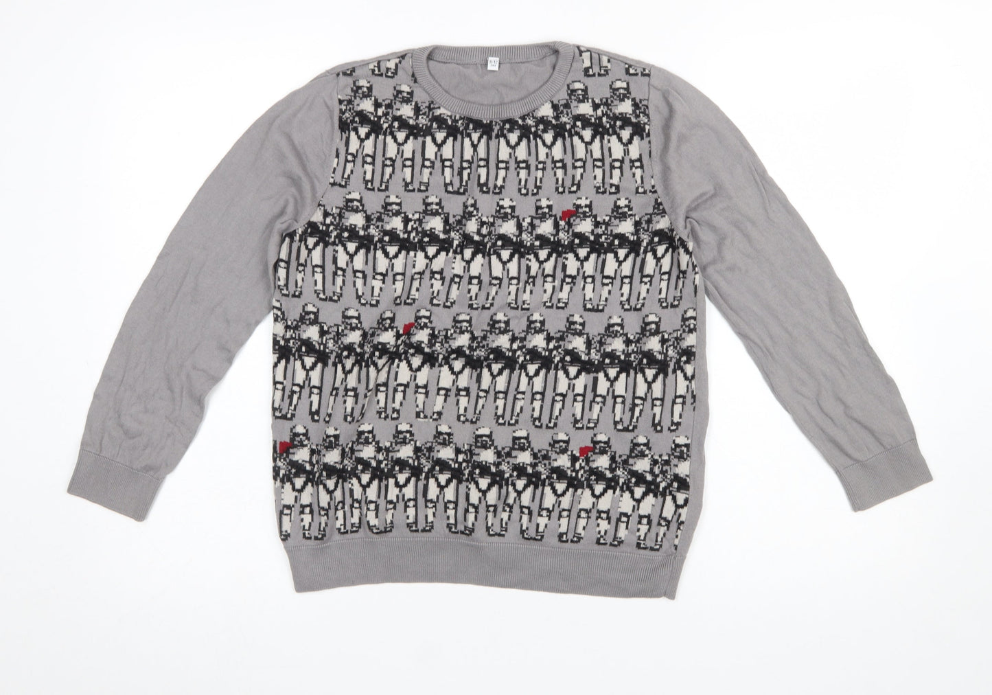 Boys UK Size 11-12 Years Marks and Spencer Grey Pullover Jumper
