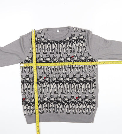 Boys UK Size 11-12 Years Marks and Spencer Grey Pullover Jumper