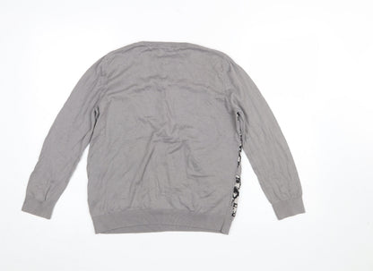 Boys UK Size 11-12 Years Marks and Spencer Grey Pullover Jumper