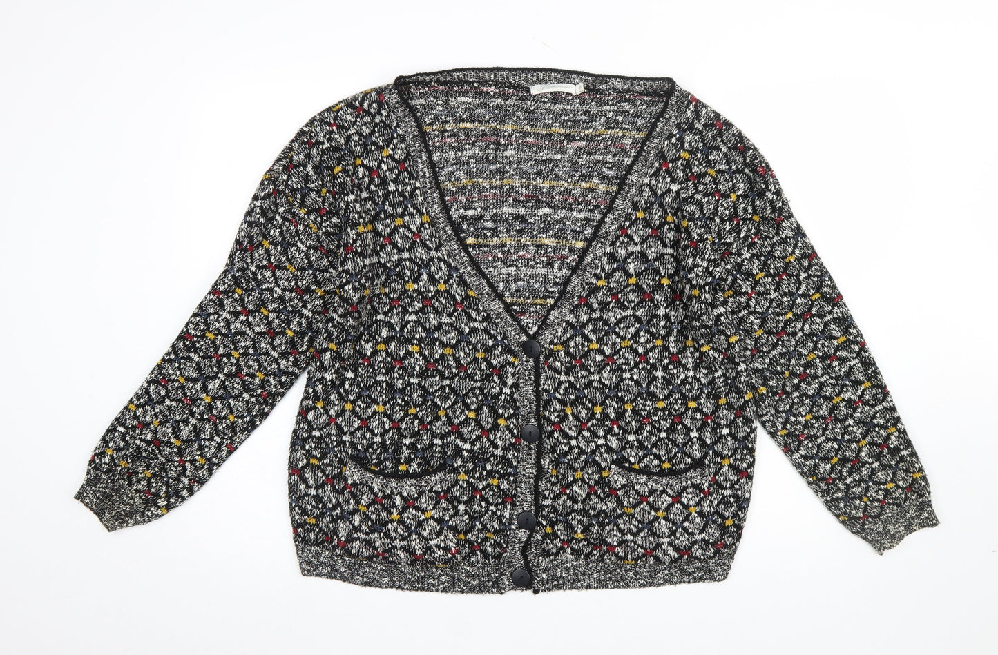 Womens UK Size 14 Glamorous Multicoloured Cardigan Jumper