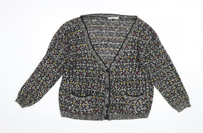 Womens UK Size 14 Glamorous Multicoloured Cardigan Jumper
