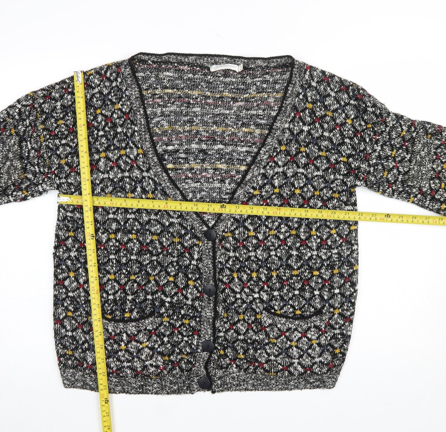 Womens UK Size 14 Glamorous Multicoloured Cardigan Jumper