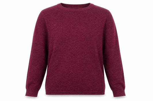 White Stuff Womens Purple Knit Crew Neck Jumper Size 10