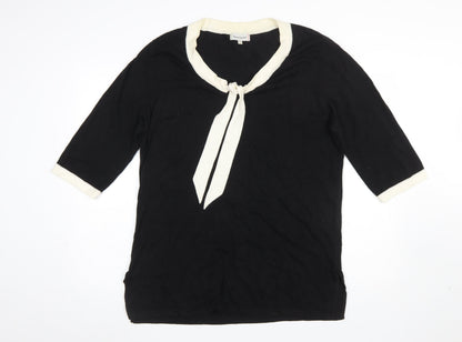 Womens UK Size L Pierre Cavallo Black Pullover Jumper