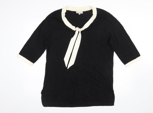 Womens UK Size L Pierre Cavallo Black Pullover Jumper