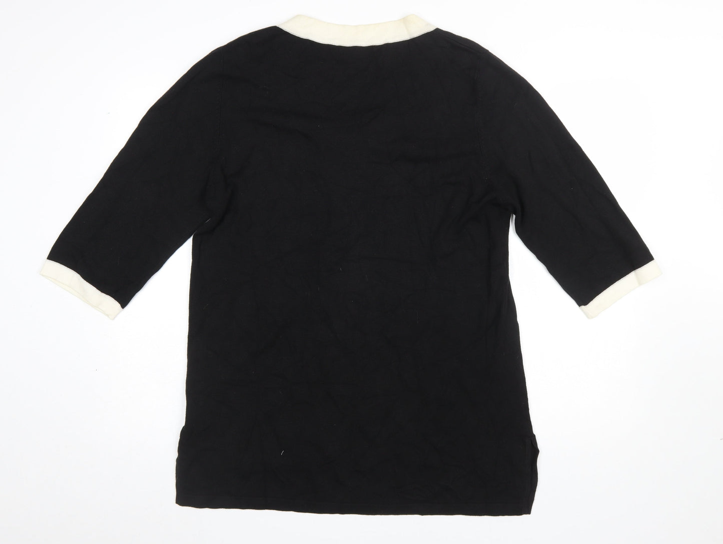 Womens UK Size L Pierre Cavallo Black Pullover Jumper