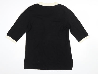 Womens UK Size L Pierre Cavallo Black Pullover Jumper