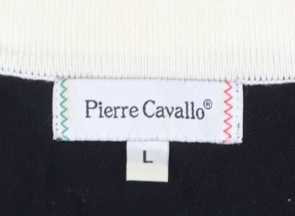Womens UK Size L Pierre Cavallo Black Pullover Jumper