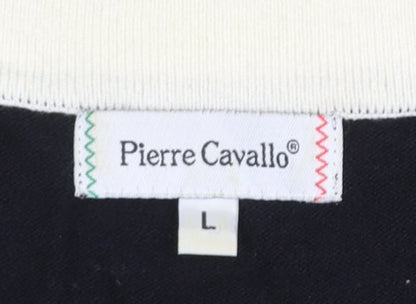 Womens UK Size L Pierre Cavallo Black Pullover Jumper