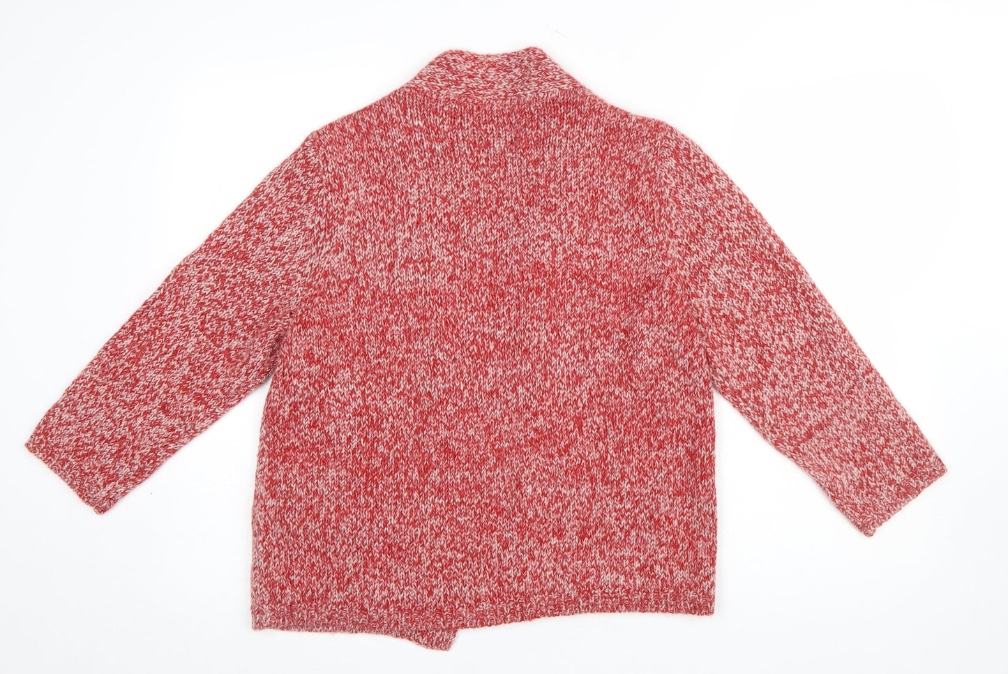 Womens UK Size 16 Maine New England Red Cardigan Jumper