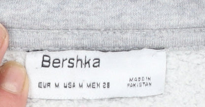 Womens UK Size 12 Bershka Grey Pullover Sweatshirt