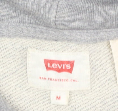 Mens UK Size M Levi's Grey Pullover Hoodie