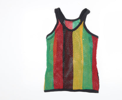 Womens UK Size L SPI Crystal Knit Wear Multicoloured Camisole Tank