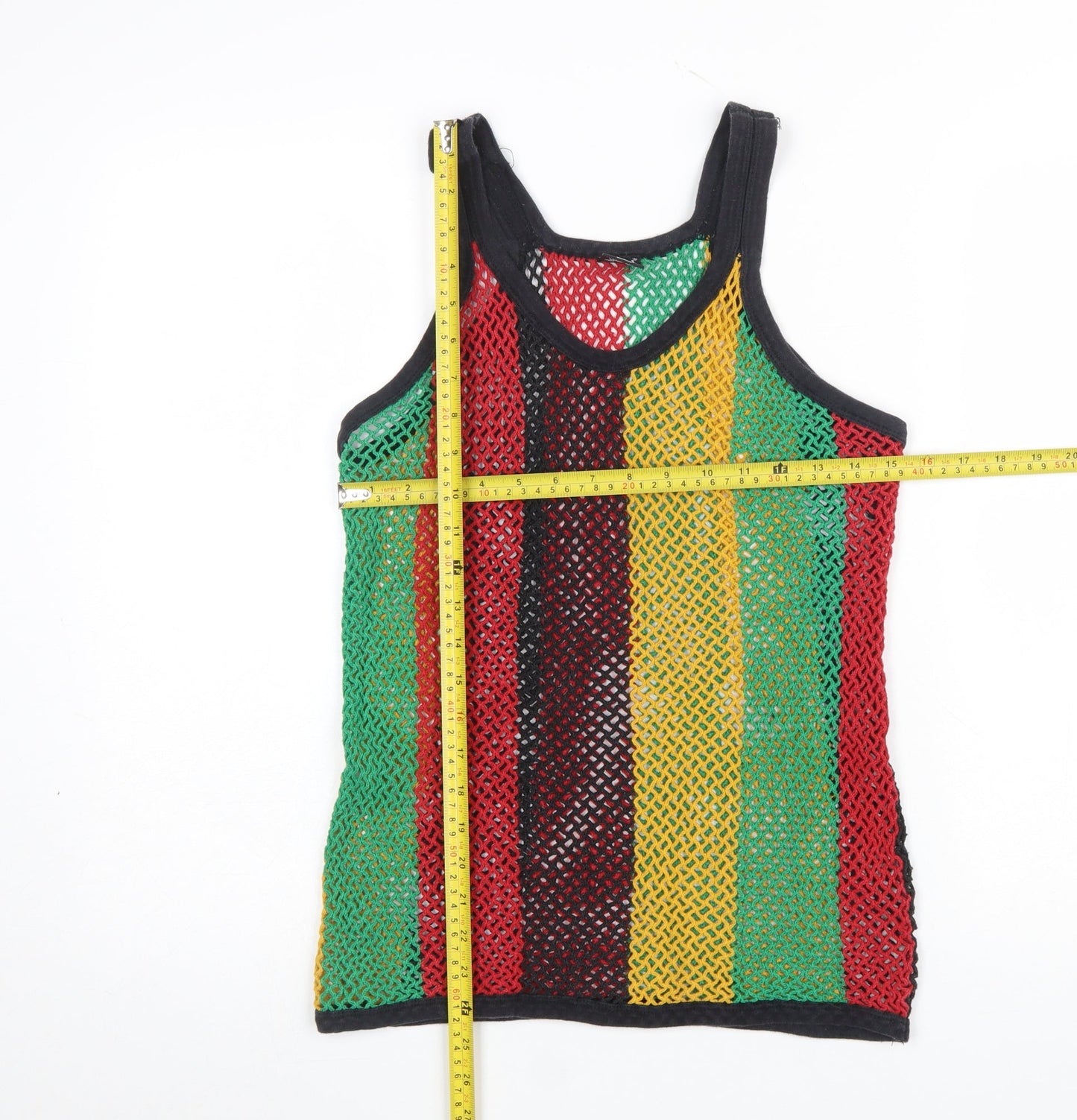 Womens UK Size L SPI Crystal Knit Wear Multicoloured Camisole Tank