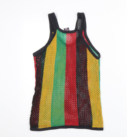 Womens UK Size L SPI Crystal Knit Wear Multicoloured Camisole Tank