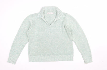 Womens UK Size M EWM Green Pullover Jumper