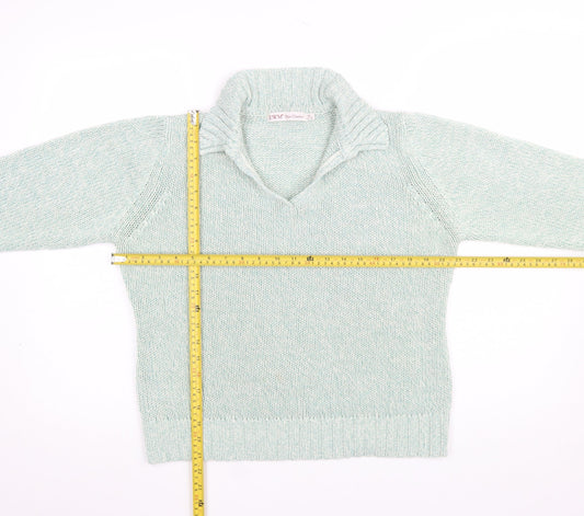 Womens UK Size M EWM Green Pullover Jumper