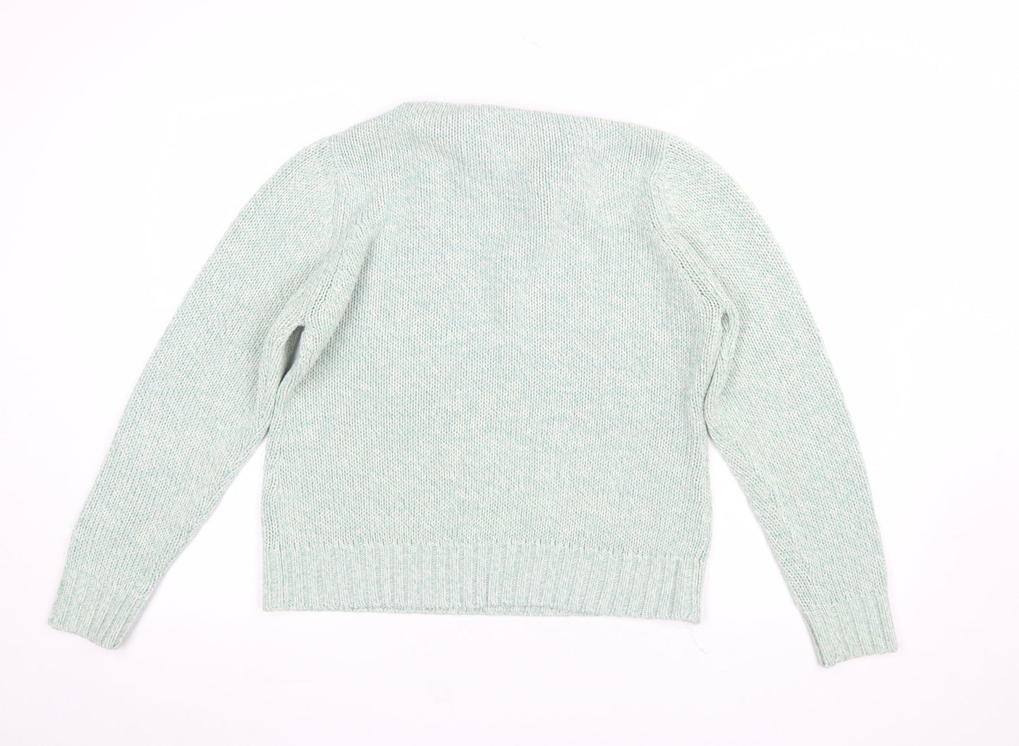 Womens UK Size M EWM Green Pullover Jumper