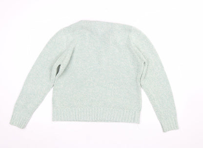 Womens UK Size M EWM Green Pullover Jumper