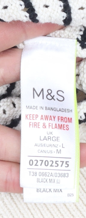Womens UK Size L Marks and Spencer Multicoloured Pullover Jumper