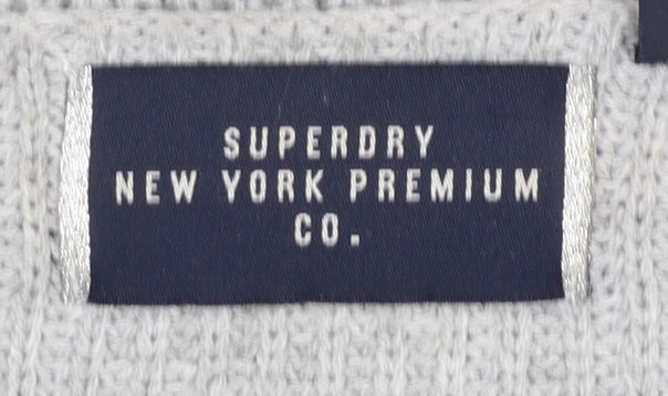 Womens UK Size 10 Superdry Grey Pullover Jumper