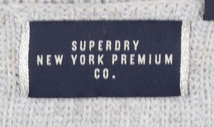 Womens UK Size 10 Superdry Grey Pullover Jumper