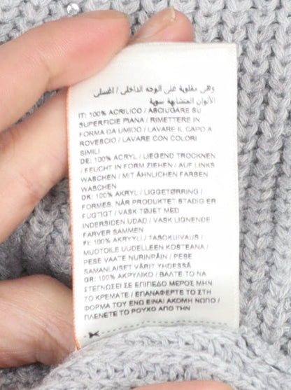 Womens UK Size 10 Superdry Grey Pullover Jumper