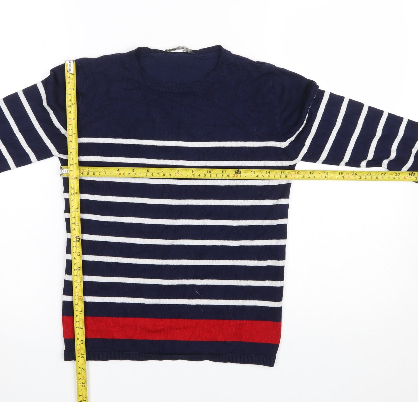 Womens UK Size 12 Stradivarius Blue Pullover Jumper