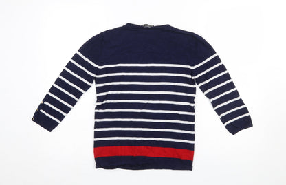 Womens UK Size 12 Stradivarius Blue Pullover Jumper