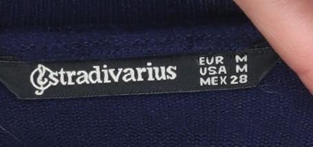 Womens UK Size 12 Stradivarius Blue Pullover Jumper