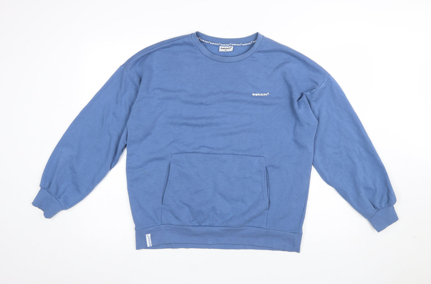 Womens UK Size M Bekkin Blue Pullover Sweatshirt