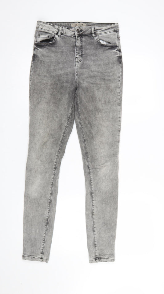 Womens UK Size 12 Denim Co. Slim Fit Skinny Grey Jeans