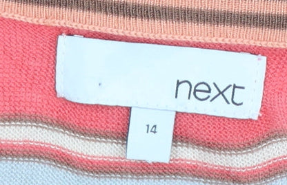 Womens UK Size 14 NEXT Multicoloured Pullover Jumper