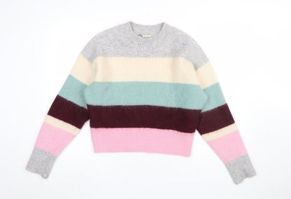 Womens UK Size S H&M Multicoloured Pullover Jumper