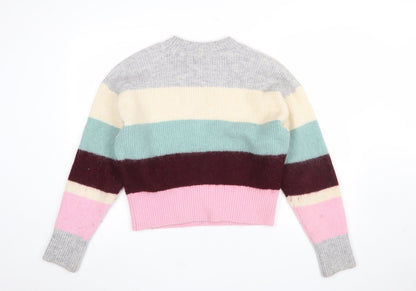Womens UK Size S H&M Multicoloured Pullover Jumper