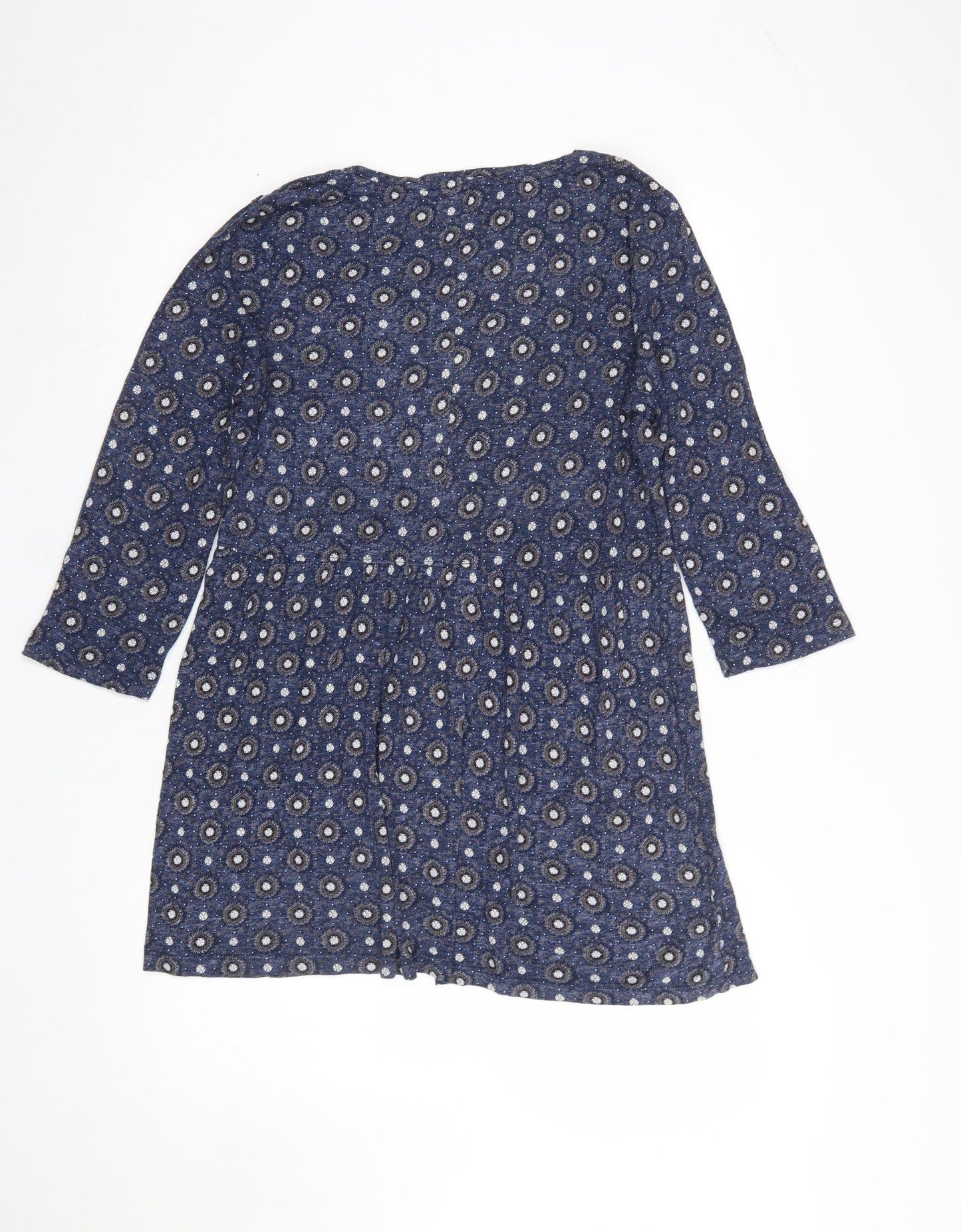 Womens UK Size 12 Fat Face Blue Tunic Blouse